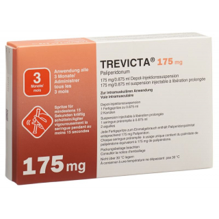 Trevicta Injektionssuspension 175mg/0.875ml Fertigspritze 0.857ml