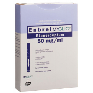 Enbrel Myclic Injektionslösung 50mg/ml 2 Fertpen 1ml