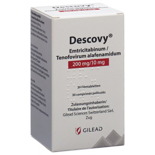 DESCOVY пленочные таблетки 200/10 мг