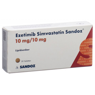 Эзетимиб Симвастатин Сандоз таблетки 10/10 мг 28 шт.