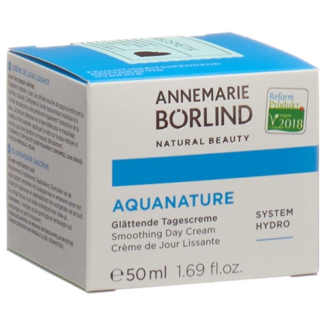 Денний розгладжуючий крем Boerlind Aquanature 50 мл