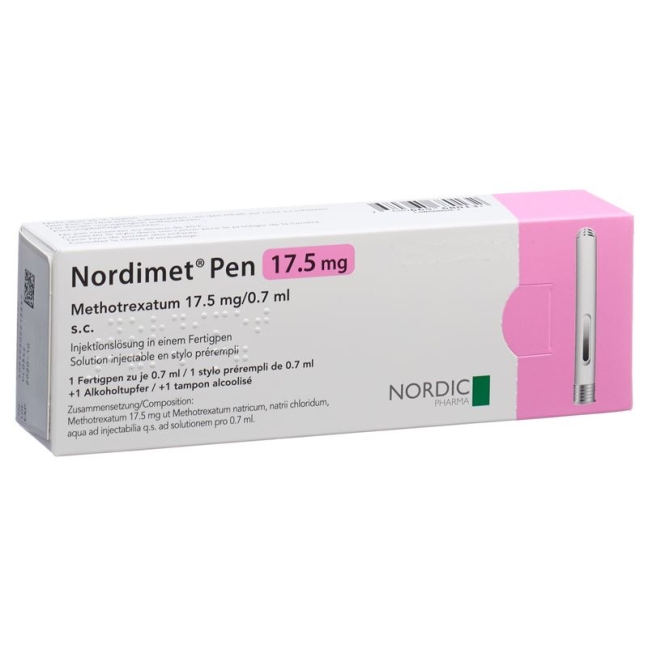 Nordimet Inj Lös 17,5 мг/0,7 мл попередньо заповнена ручка