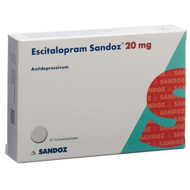 Escitalopram Sandoz Schmelztabletten 20mg 30 Stück