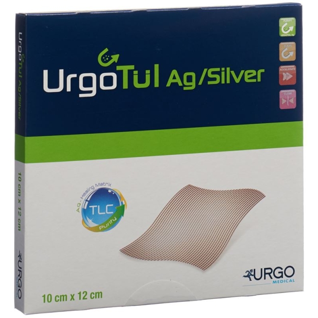 Ранова пов&#39;язка Urgotuel Silver 10х12см 10 шт