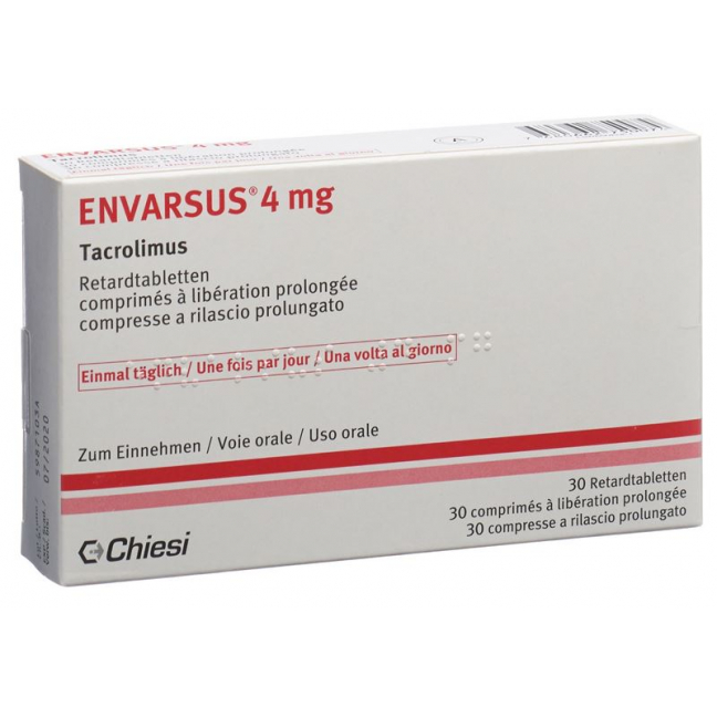 Envarsus Retard Tabletten 4mg 30 Stück