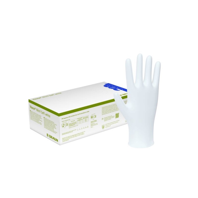 Vasco Nitrile Soft S White Box 200 шт