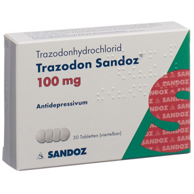Trazodon Sandoz Tabletten 100mg 30 Stück