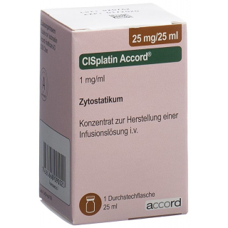 Cisplatin Accord 25mg/25ml Durchstechflasche 25ml