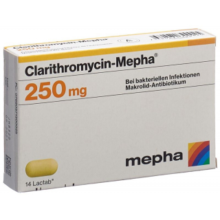Clarithromycin Mepha Lactab 250mg 14 Stück