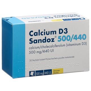 Calcium D3 Sandoz Pulver 500/440 Beutel 30 Stück