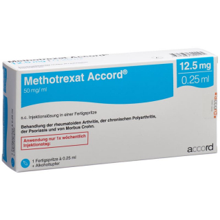 Methotrexat Accord 12.5mg/0.25ml Fertigspritze 0.25ml