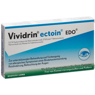 Вивидрин эктоин ЭДО Gtt Opht 10 Monodos 0,5 мл