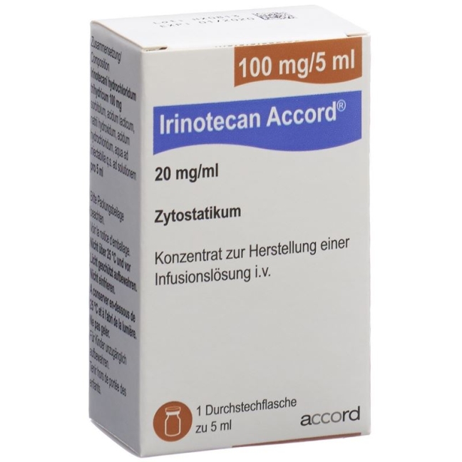 Irinotecan Accord Inf Conc 100 мг/5 мл Діаметр 5 мл