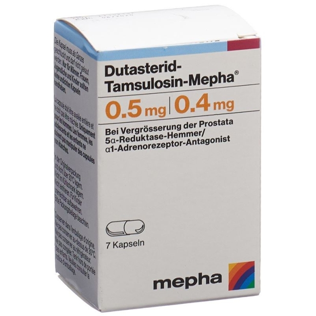 Dutasterid Tamsulosin Mepha Kapseln 0.5/0.4mg 7 Stück