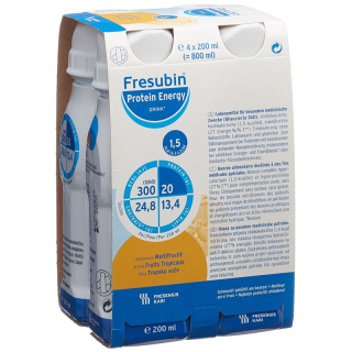 Fresubin Protein Energy DRINK Тропические фрукты 4 FlatCap 200 мл