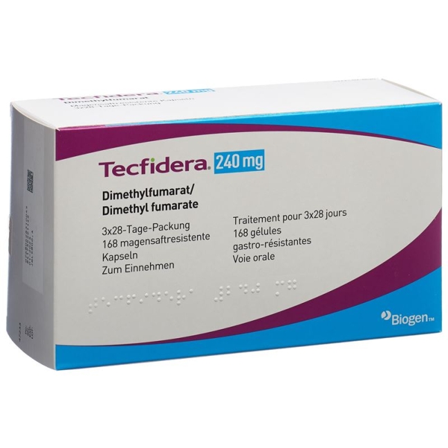Tecfidera капсули 240 мг 168 шт