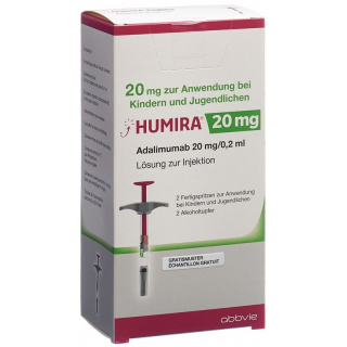 Humira Injektionslösung 20mg/0.2ml 2 Fertigspritzen 0.2ml