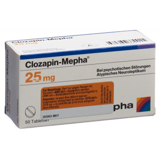 Clozapin Mepha Tabletten 25mg 50 Stück