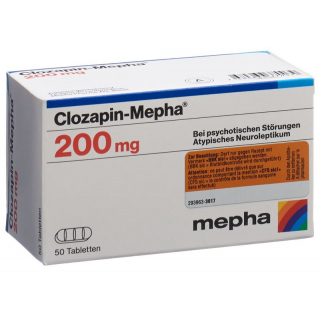Clozapin Mepha Tabletten 200mg 50 Stück