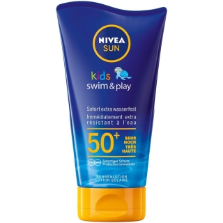 Nivea Sun Kids Swim & Play сонцезахисний лосьйон SPF 50+ екстра довгий з