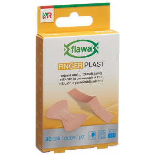 Flawa Finger Plast прочный текстильный пластырь 2 размера 20 шт.