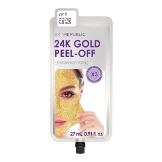 Skin Republic Gold Peel-Off Face Mask Beutel 3 Stück
