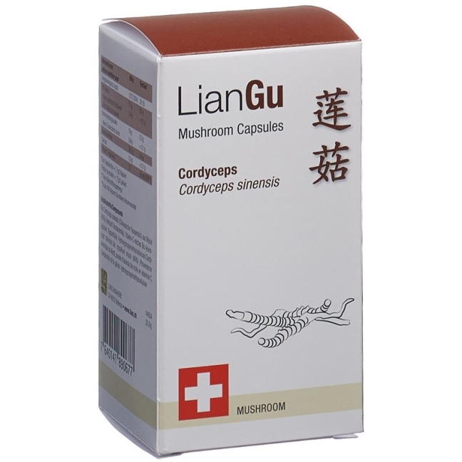LianGu Cordyceps Mushrooms Capsules Ds 60 шт