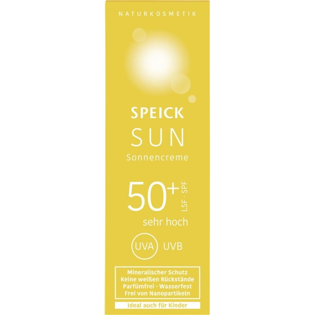 Сонцезахисний крем Speick SPF 50 + Tb 60 мл