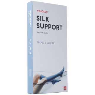 Venosan Silk A-d Support Socks S Navy 1 pair
