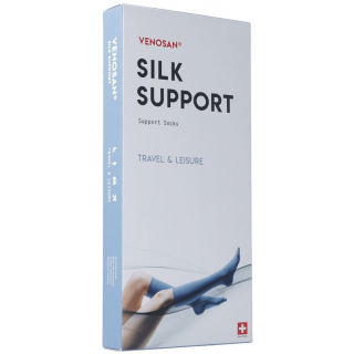 Носки с поддержкой Venosan Silk A-D L черные 1 пара