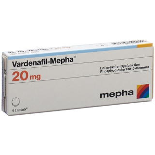Vardenafil Mepha Lactab 20mg 4 Stück