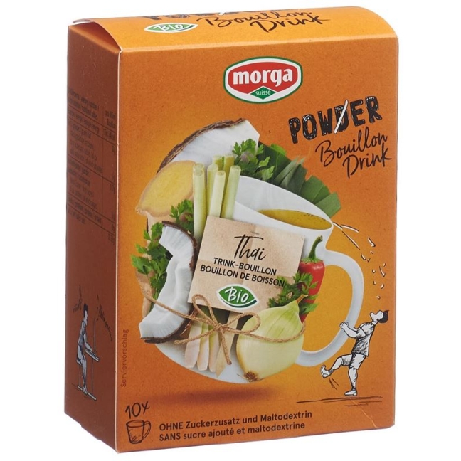 Morga PowerPowder BouillonDrink Thai Organic 10 пакетиків 4 гр