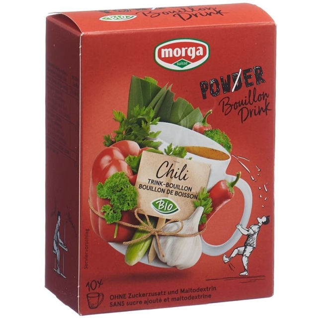 Morga PowerPowder BouillonDrink Chili Organic 10 пакетиків 4 гр