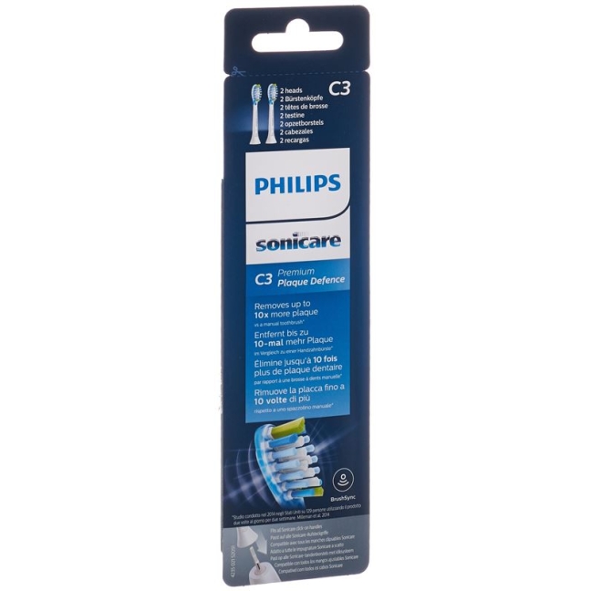 Philips Sonicare replacement brushes C3 Premium Hx9042/17 2 pieces