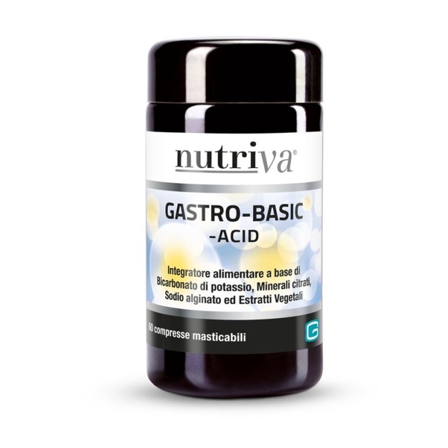 Таблетки жувальні Nutriva Gastro Basic 1200 мг 60 шт