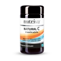 Nutriva Natur C Mastica таблетки жувальні 1100 мг 60 шт Nutriva Natur C Mastica таблетки жувальні 1100 мг 60 шт