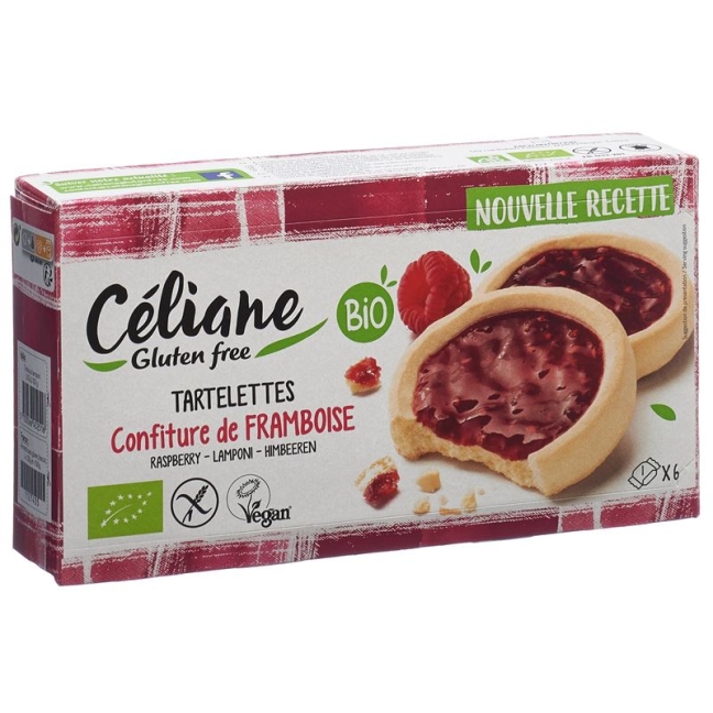 Les Recettes de Céliane малиновий тарт безглютеновий органічний 130 г