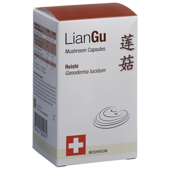 LianGu Reishi Mushrooms Capsules DS 180 шт