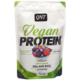 Qnt Vegan Protein Zero Sug-Lact Fr Red Fruit 500g