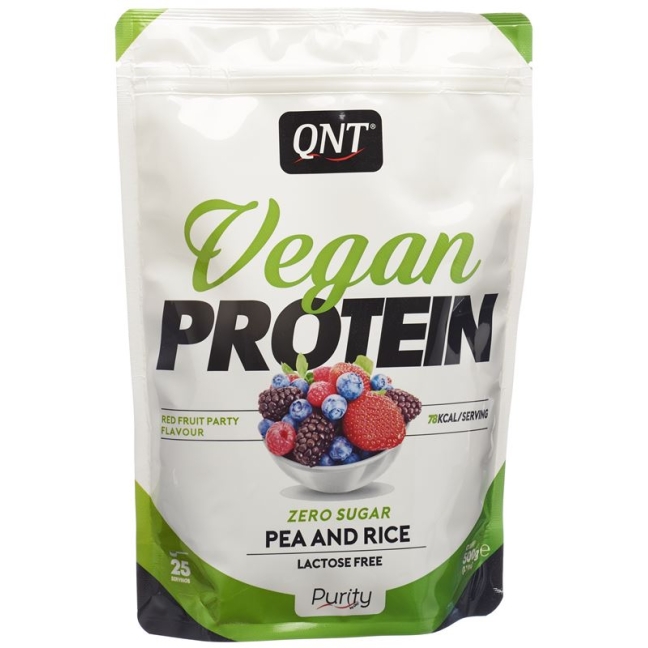 QNT Vegan Protein Zero Sugar-Lactose Free Fruit Party Btl 50