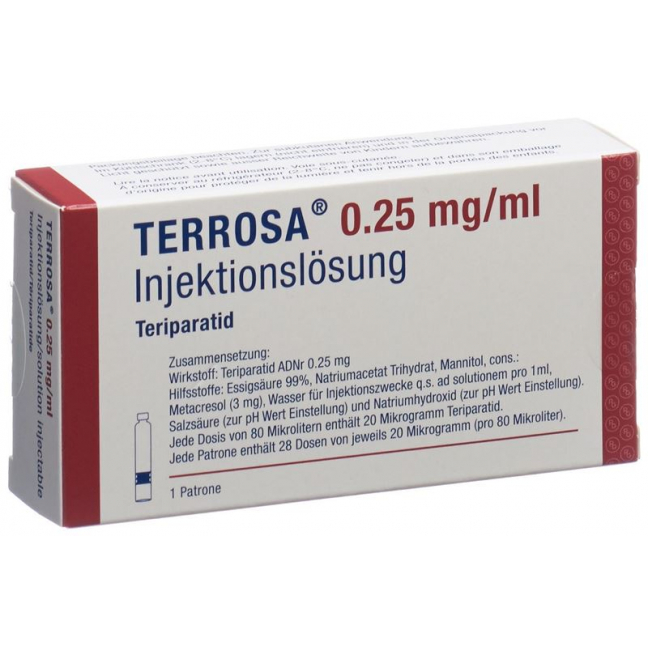 Terrosa Injektionslösung 250mcg/ml Patrone 2.4ml