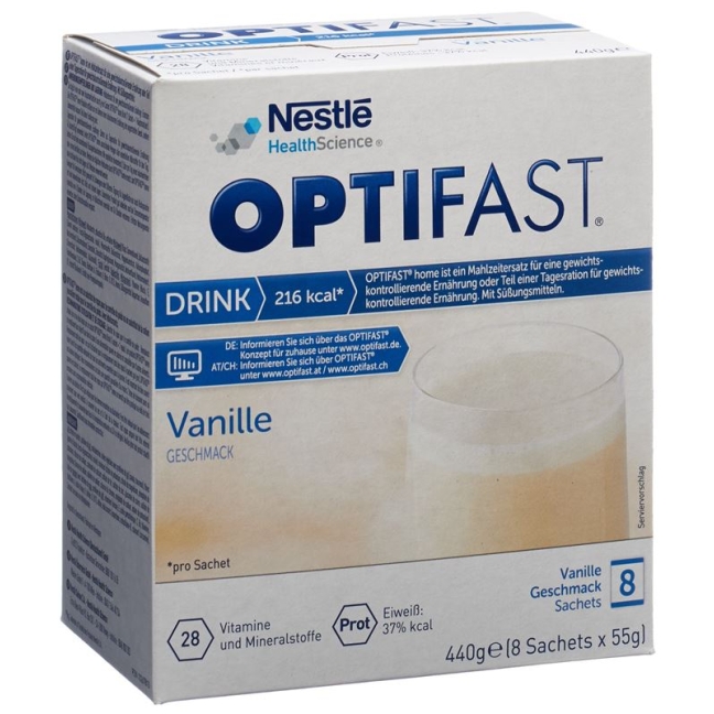 Optifast Drink Vanilla 8 bags 55g