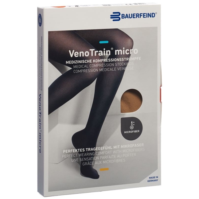 VENOTRAIN MICRO A-G KKL2 XL плюс/довгий відкритий носок карамель