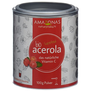 Acerola Bio Pulver mit 17% Vitamin C Dose 100g