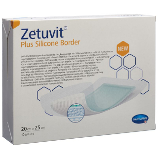 Zetuvit Plus Silicone Border 20x25cm 10 Stück