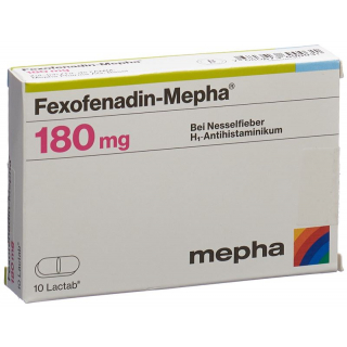 Fexofenadin Mepha Lactab 180mg 10 Stück