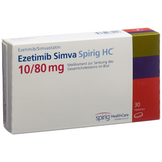 Ezetimib Simva Spirig HC Tabletten 10/80mg 30 Stück