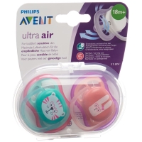 Пустушка Avent Philips ультраповітряна 18M+ Дівчина котик/кролик