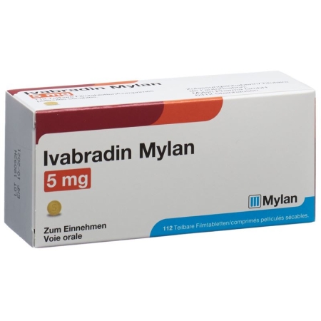 Ivabradine Mylan Filmtable 5 мг 112 шт