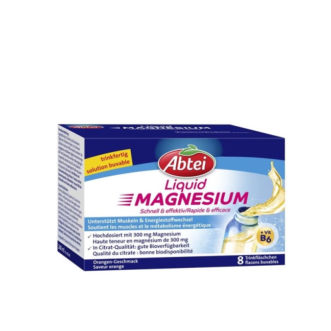 Abtei Magnesium Liquid 8 флаконів 30 мл